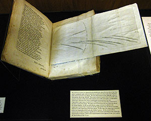 Photograph of the Principia on display.