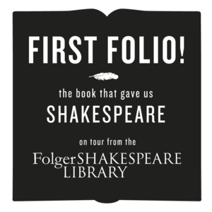 Logo for First Folio exhibit in RBSC